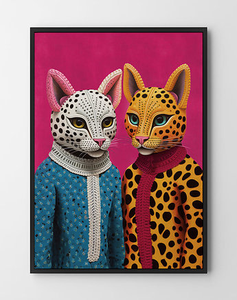 Koci duet - plakat/ilustracja, HOG STUDIO