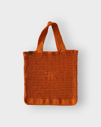 Letnia torba szydełkowa na ramię - pomarańczowa, Frozen Keys