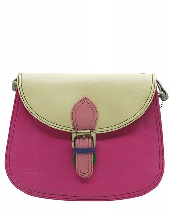 Torebka listonoszka damska skóra naturalna ze skrawków oryginalna OLIVKA, Olivka Warsaw