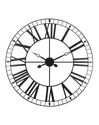 Zegar Ścienny z Rzymskimi Cyframi Czarny, MIA home