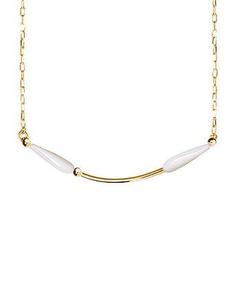 Naszyjnik Lisa - masa perłowa Gold, maksi.miuk Jewelry