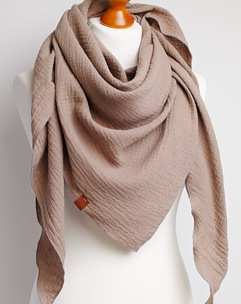 Chusta muślinowa damska, uniwersalna chusta bawełniana, Pracownia Rękodzieła Zolla