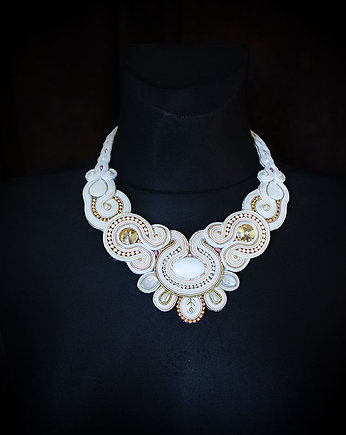Elegancki  naszyjnik soutache, Mró Soutache