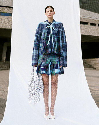 Żakardowa koszula w kratkę, Maja Pilarek