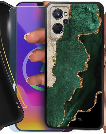 Etui do realme 9i / Oppo A36 / Oppo A76 MATOWE SLIM SOFT + Szkło hartowane, Caseline  etui na telefon