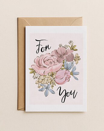 Kartka urodzinowa - For You, Mint In Paper