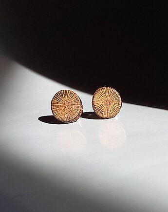 Drewniane kolczyki sztyfty, mazuni