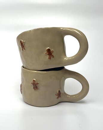 Kubek świąteczny pierniczki 200 ml, rel ceramic