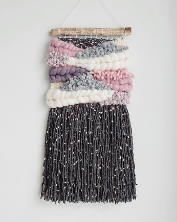 Makatka Makrama Konfetti, wool and stick