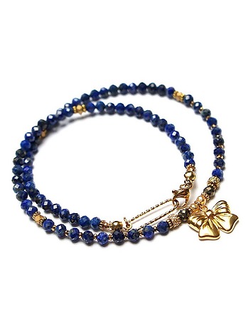 Lapis lazuli  vol. 19 /choker/ 09.01.25 - Szlachetna kolekcja, KiKa pracownia