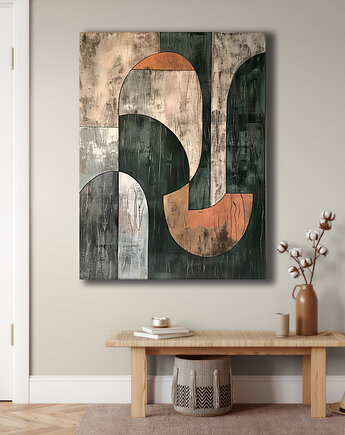 Geometria natury - Obraz na płótnie - Druk Blejtrama, Minimalizm, Loft #139, Black Sapphire Art