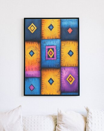 Plakat - Colombian pattern 1, Harry Monkey