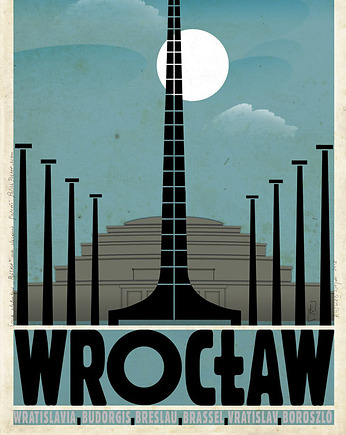 Plakat Wrocław (R. Kaja) 98x68 cm, Galeria LueLue