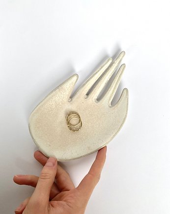 Ceramiczny Stojak na Biżuterię Dłoń Babie Lato, Maison Fragile