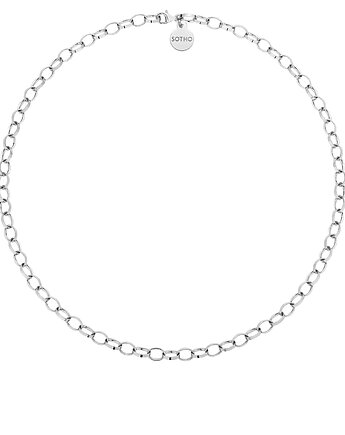 Srebrny masywny łańcuch