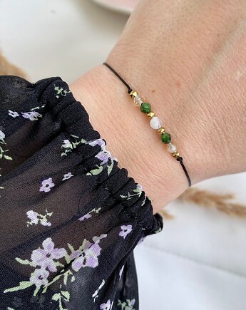 Bransoletka znaki zodiaku Panna, Szmaragdowa Polana