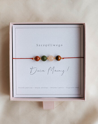 Bransoletka z kamieni naturalnych na Dzień Mamy, prezent dla mamy, Bibu bijoux