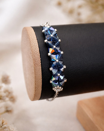 Crystal Square Montana - Delikatna bransoletka z kryształów Preciosa, STAGHORN