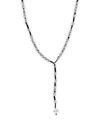 Męski różaniec grafitowe czachy wojownika, Kulka Bransoletki