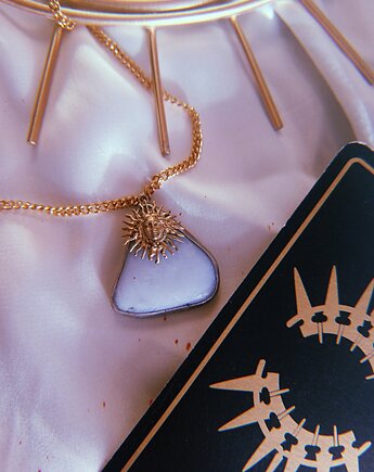 In Sun We Trust - amulet z agatem, Szary Piknik