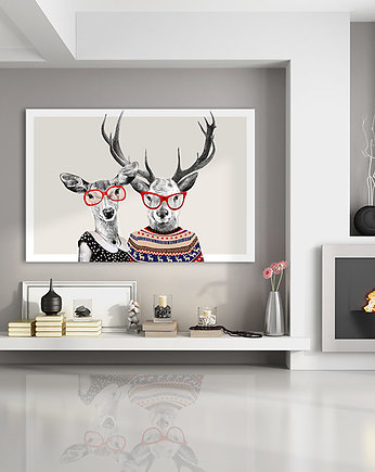 OBRAZ NA PŁÓTNIE -  120x80cm LOVE, LUdesign gallery