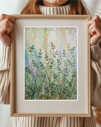 Oryginalna akwarela. Łąka 30x40cm, Malgorzata Domanska