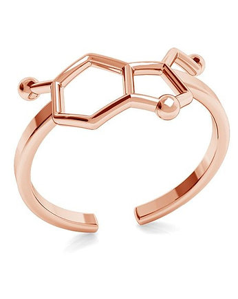 Pierścionek regulowany SEROTONINA-różowe złoto, ISSI Jewelry
