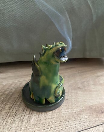 Smok na kadzidełko stożkowe, Pracownia ceramiczna Madziejka