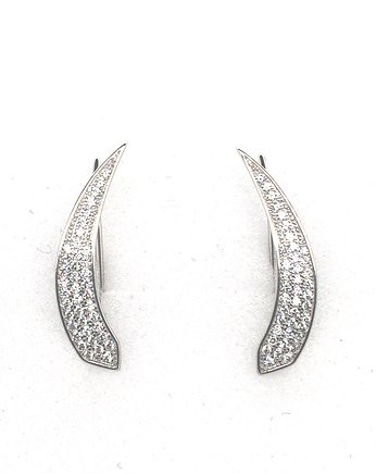 Nausznice z cyrkoniami - oryginalne pr.925, VENA Jewellery