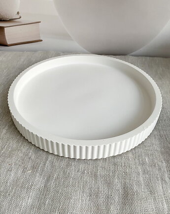 Podstawka/ taca do świec dekoracyjna z gipsu średnica 210mm, Coccola JEWELLERY