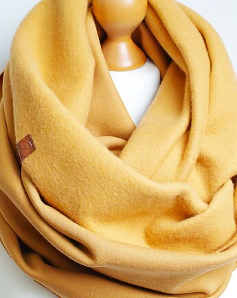 Zimowy komin damski, szalik bawełniany na zimę, duży komin oversize, Pracownia Rękodzieła Zolla