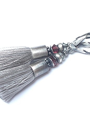 Grey  /boho/  -  kolczyki , Katia i krokodyl
