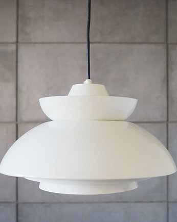 Lampa wisząca, duński design, lata 70, produkcja: Dania, Przetwory design