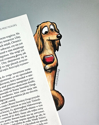 Zakładka do ksiązki Jamnik Kofi, Pan Pelican