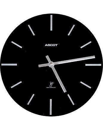 Designerski, minimalistyczny zegar ścienny, Ascot Niemcy, lata 90., Good Old Things