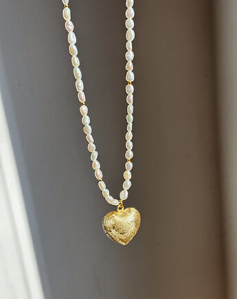 Naszyjnik z pereł naturalnych Serce, Chmolowska Jewellery