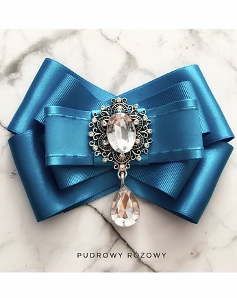 Brosza  Turkusowo -Lazurowa NEW, Pudrowy Różowy