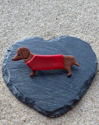 Minimalistyczna broszka jamnik , Megan Little Things