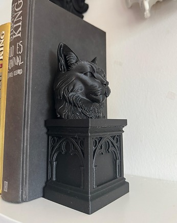 Podpórka pod książki - gotycki monument z kotem - 60 kolorów, Spirit Of Copper