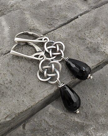 Kolczyki z kroplami onyksu, RayOfArt