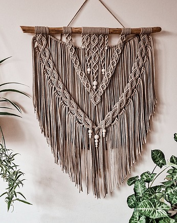 Makrama boho Sigrida - lniany beż, Damariz