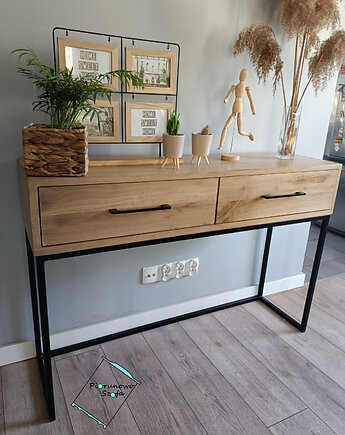 Dębowa konsola z szufladami - Sen, PiorunowoSzafa