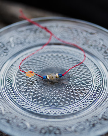 Bransoletka Sznurkowa Labradoryt Lapis, w hand works