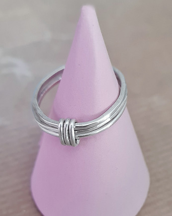 Pierścionek SLIM 3x3 srebro na wymiar, COCONUT