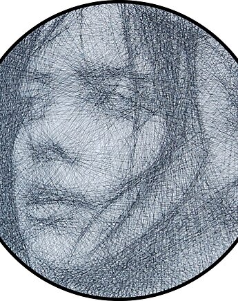 Billie Elish - Fotorealistyczny unikalny Obraz z Nici String Art 60cm, Błażej co ty pleciesz