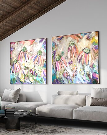 Zestaw obrazów 100x100 cm, Dorota Ferens