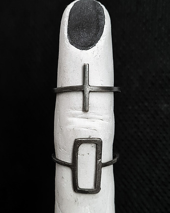 Pierścionek Dwa srebrne pierścionki SANTI każdy rozmiar, RA