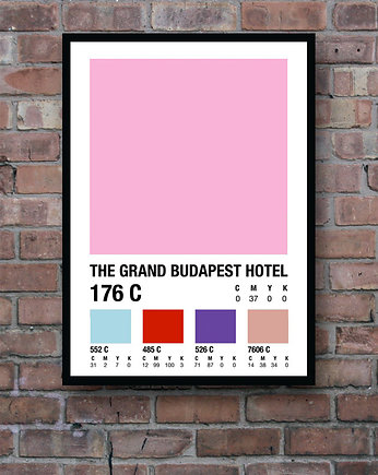 Plakat The Grand Budapest Hotel , minimalmill