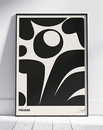 Plakat abstrakcyjny, abstrakcja, geometria, b&w - Roślinność, Galeria EMU