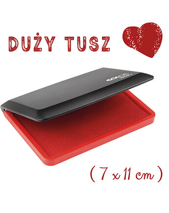 Duża poduszka do stempli CZERWONA, Malu Studio